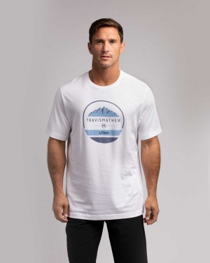 Travis Mathew 2002 Games Tee White | XDWMRUN-73