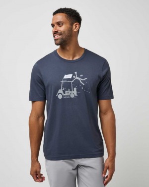 Travis Mathew 44 Represent 2.0 Tee Mood Indigo | NGSEHJL-09