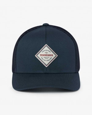 Travis Mathew All Up In My Grill 2.0 Snapback Hat Navy | PHWGZUL-80