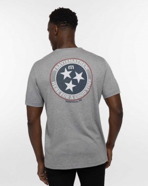 Travis Mathew Bbq Master 2.0 Tee Heather Grey | CBHJXVS-41