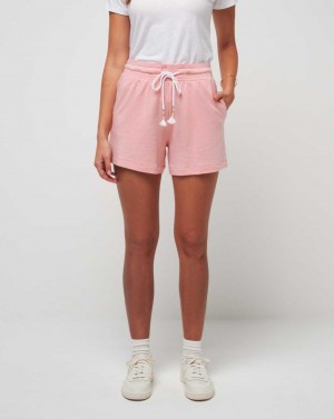 Travis Mathew Beach Craze Cloud Terry Short Heather Shell Pink | ERUBMPJ-73