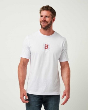 Travis Mathew Boston Red Sox In The Dugout Tee White | LQGXZUV-37