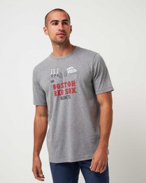 Travis Mathew Boston Red Sox Strike One Tee Heather Grey | JAIUHMD-57