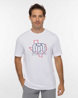 Travis Mathew Bucking Bull Tee White | XHOVAZK-60