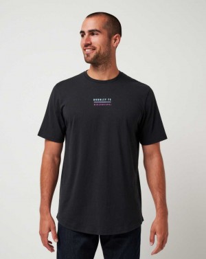 Travis Mathew Burnley Buy Out Tee Black | MIWOXLH-14