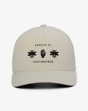 Travis Mathew Burnley Run The Gamut Snapback Hat Moonbeam | SVTHBYR-27