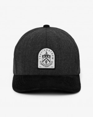 Travis Mathew Burnley Rustic Road Snapback Hat Black | GUNODPZ-96