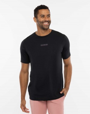 Travis Mathew Carnation Coral Tee Black | YBRCOUG-14