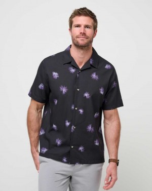 Travis Mathew Casino Holiday Button-up Black | UDCAIKH-29