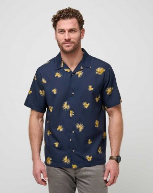 Travis Mathew Casino Holiday Button-up Total Eclipse | CVRSGWJ-08