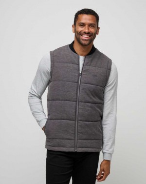 Travis Mathew Climate Drop Vest Heather Black | BLKIXDJ-72