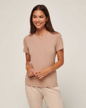 Travis Mathew Cloud Jersey Tee Natural | MYPFIBZ-10