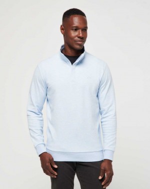 Travis Mathew Cloud Quarter Zip 2.0 Heather Kentucky Blue | CHIPVQL-47