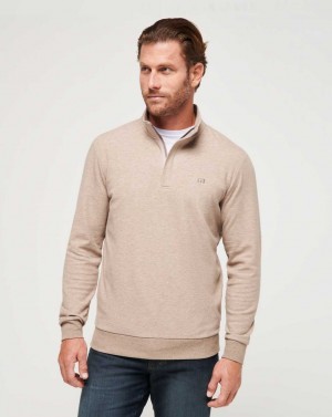 Travis Mathew Cloud Quarter Zip 2.0 Portabella | VGILEUJ-83