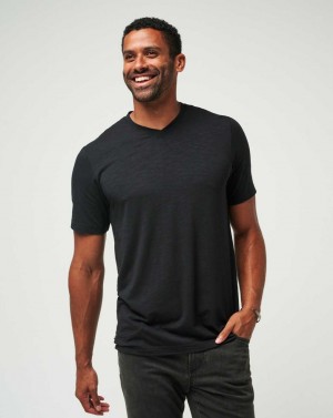 Travis Mathew Cloud Tee Black | YFEMGUV-52