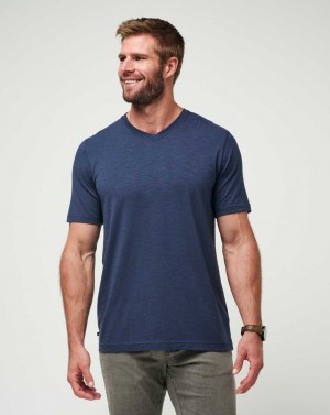 Travis Mathew Cloud Tee Mood Indigo | WDFPRQI-04