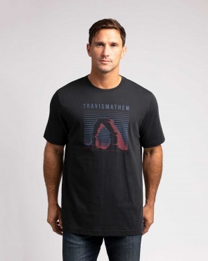 Travis Mathew Cool Coyote Tee Black | LSGZPWH-97