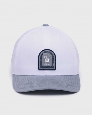 Travis Mathew Coral Snapback Hat White | CBNSLMT-26