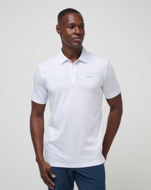 Travis Mathew Deck Navigator Polo White | IGYQOZH-65