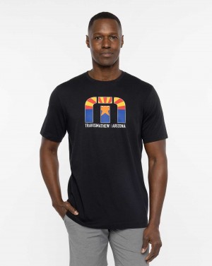 Travis Mathew Desert Man Tee Black | SVXOJHB-39