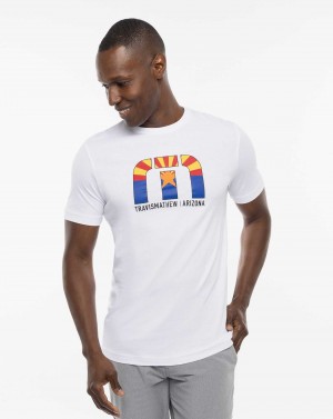 Travis Mathew Desert Man Tee White | DFBKSHI-63