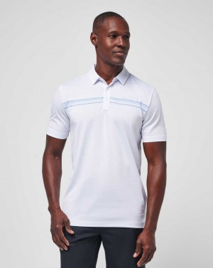 Travis Mathew Dolphin Cruise Polo White | TEUMCIV-16