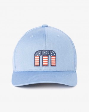 Travis Mathew Flag Dad Eco Snapback Hat Quiet Harbor | KABRNVO-35