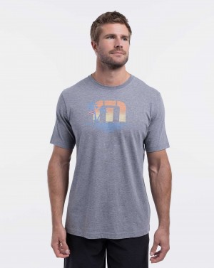 Travis Mathew Fourwinds Tee Heather Grey | DJGSWXH-06