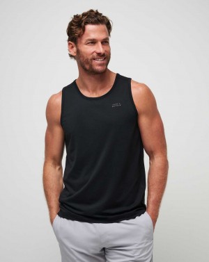 Travis Mathew Heater Pro Tank Black | ROLKSHQ-40