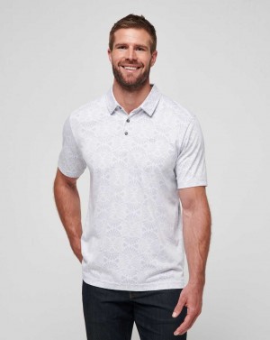 Travis Mathew Hidden Spots Polo White | RHWNOQM-58