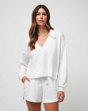 Travis Mathew Home Oasis Baby Terry Top White | LASNQWG-89