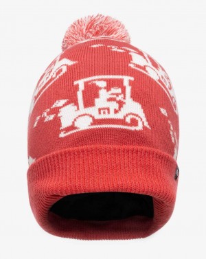 Travis Mathew Home Soon Beanie Red | VBDMACG-95