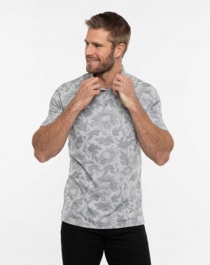 Travis Mathew I Can Explain Polo Heather Light Grey | QGAJTOP-91