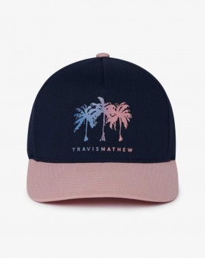 Travis Mathew Just Swell Snapback Hat Total Eclipse | NLFGQVB-28