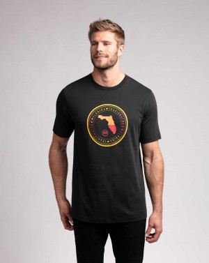 Travis Mathew Liquid Sunshine Tee Black | XYWRLEO-14