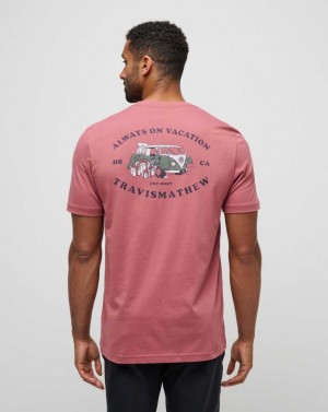 Travis Mathew Little Drummer Tee Roan Rouge | PODXQUZ-51