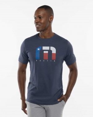 Travis Mathew Live Music Tee Mood Indigo | YMKNBEG-53