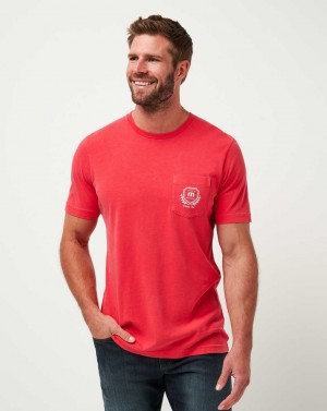 Travis Mathew Local Favorite Tee Red | KYOERUM-09