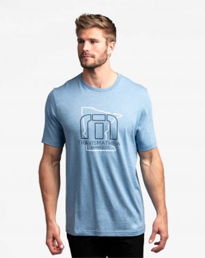 Travis Mathew Monarch 2.0 Tee Heather Allure | XMKYLPB-19