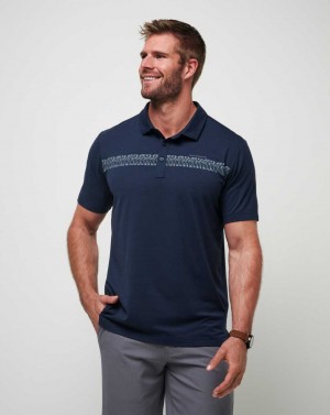 Travis Mathew Mood Lighting Polo Total Eclipse | QJAYULK-96