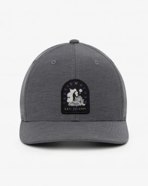 Travis Mathew Myths And Legends Snapback Hat Heather Grey Pinstripe | USZGXNI-93