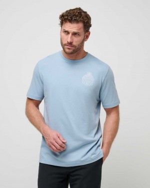 Travis Mathew Name Association Tee Dusty Blue | WUCGJEF-40