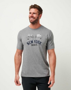 Travis Mathew New York Yankees Strike One Tee Heather Grey | BKYGDFE-86