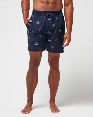 Travis Mathew Poolside Patriot Boardshort Total Eclipse | TMSOJUE-80