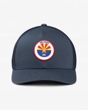 Travis Mathew Prickly Pear Snapback Hat Blue Nights | QHDCWOT-40