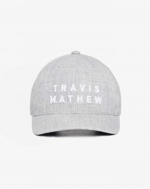 Travis Mathew Rockdale Snapback Hat Heather Grey | BSQCVDI-28