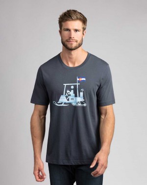 Travis Mathew Rockies Road 2.0 Tee Blue Nights | ZSTLCYR-58