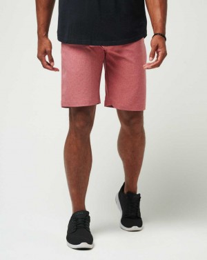 Travis Mathew Sand Harbor Short 9in Heather Garnet Rose | CFTHVZS-78