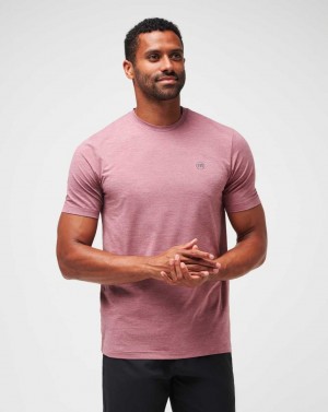 Travis Mathew Scenic Vista Active Tee Heather Roan Rouge | FLNTMER-90