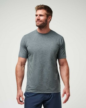 Travis Mathew Scenic Vista Active Tee Heather Grey | VDKYHNU-68